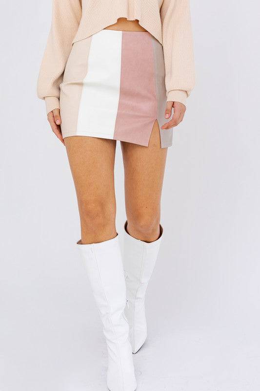 Blush Multi-color Skirt
