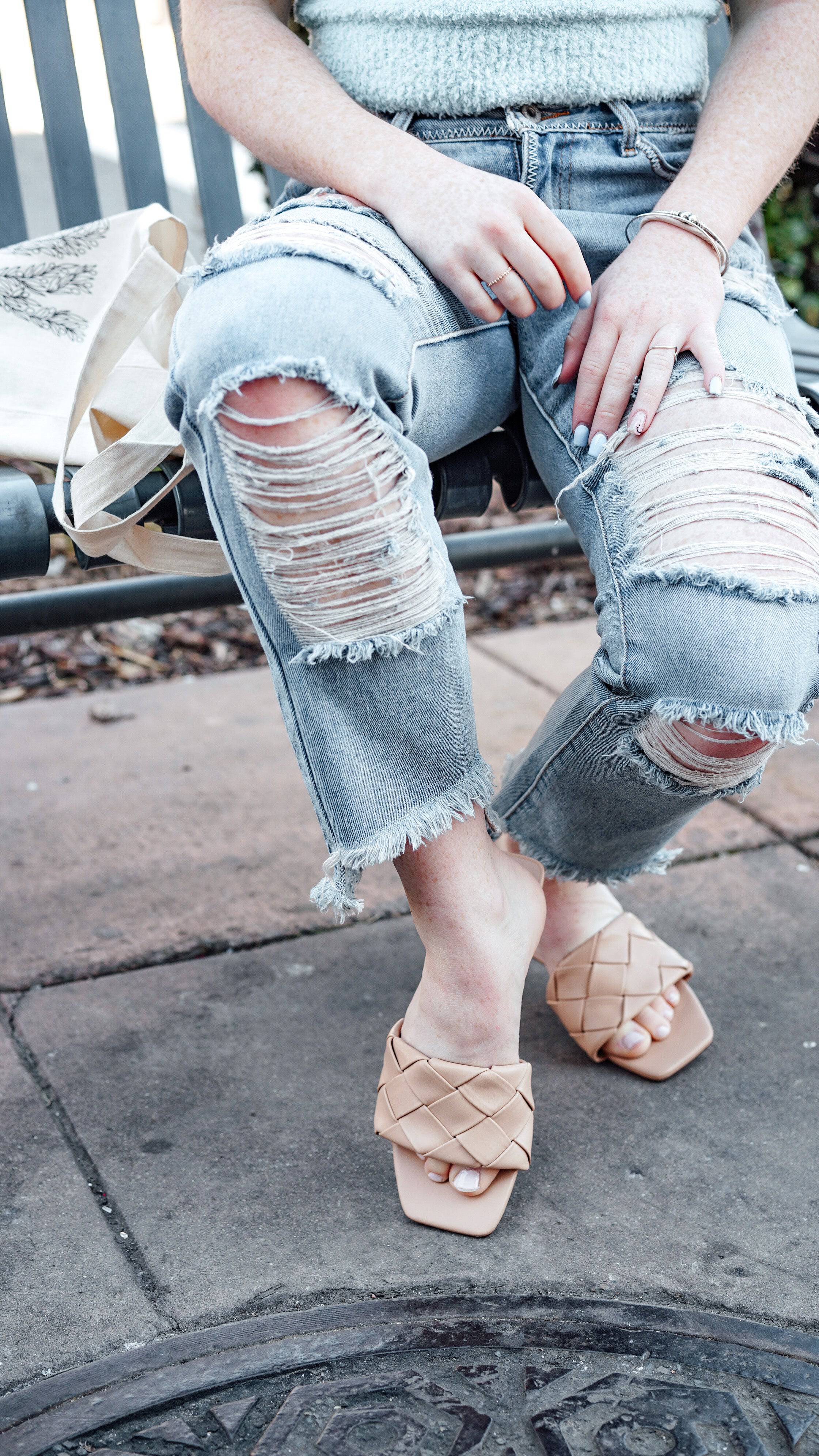 Trendy Beige Sandals - High Heel Sandals - Strappy Block Heels - Lulus